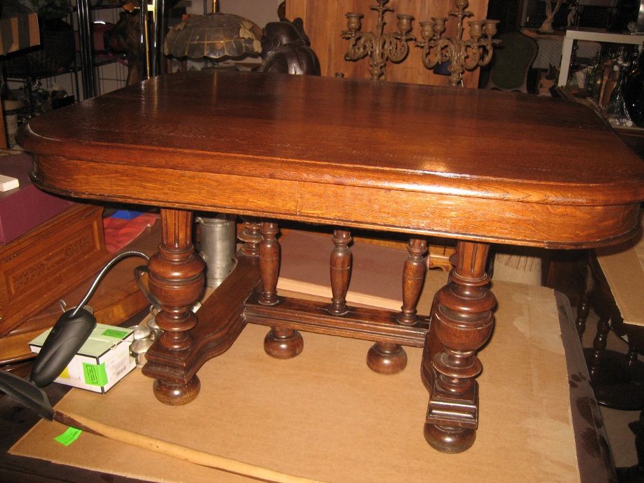 stół drewniany prostokątny przedwojenny