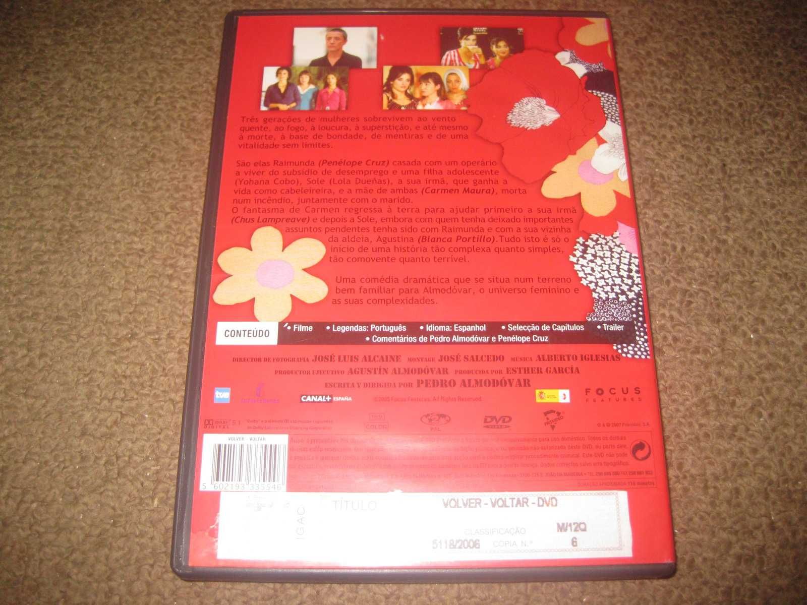 DVD "Volver" de Pedro Almodóvar