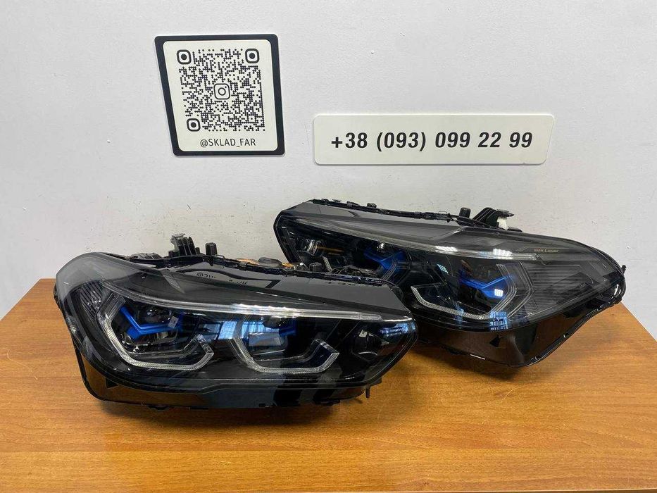 Фара фари BMW X5 G05 X6 G06 Shadow Line Laser чорні лазери