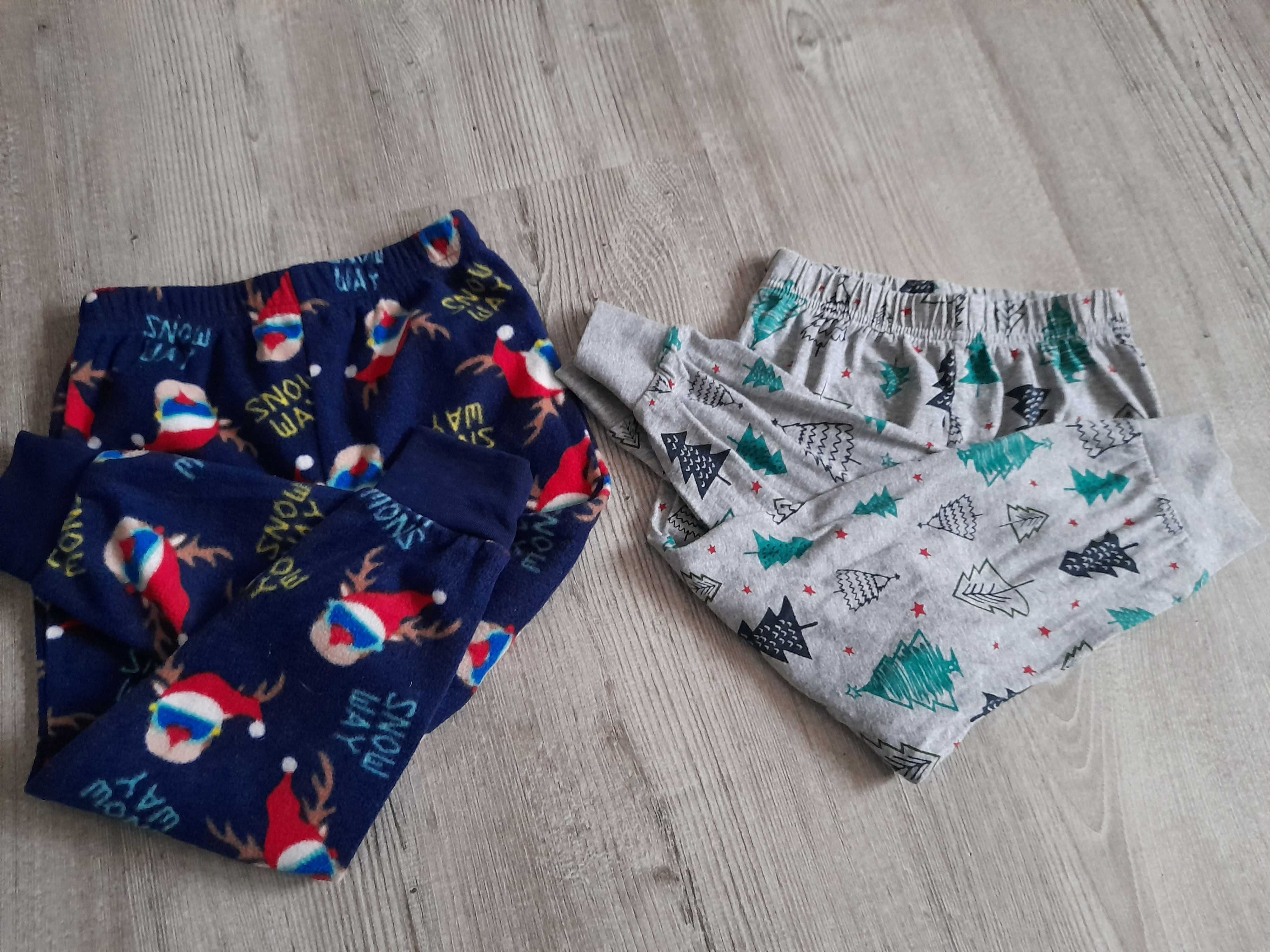 Zestaw,spodenki od piżamy,2 sztuki świąteczne, pluszowe i cienkie2-3la