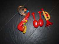 Conjunto de instrumentos musicais criança