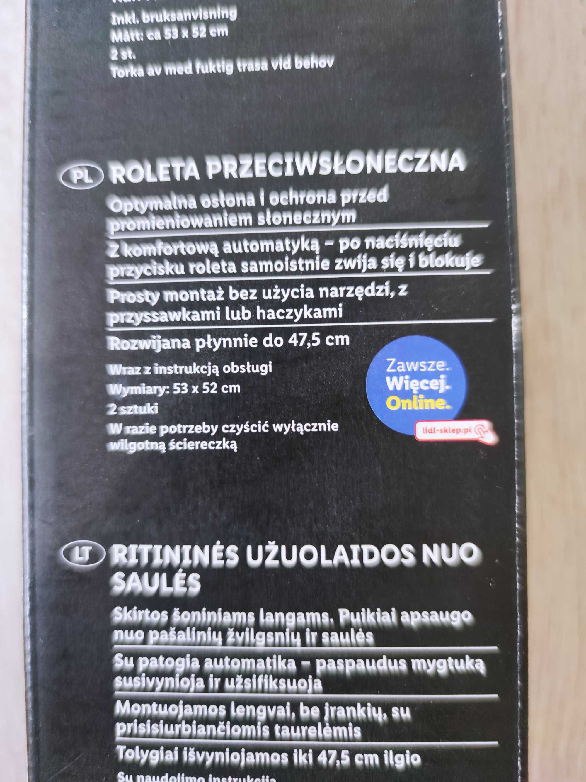 Sprzedam roletki przeciwsłoneczne do auta