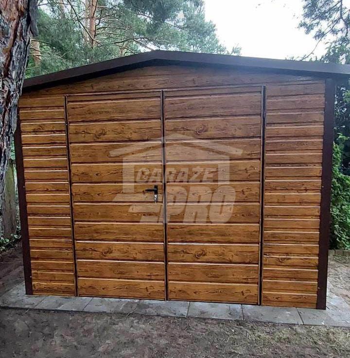 Schowek domek ogrodowy 3x2m Brama drewnopodobny rynny  GP461