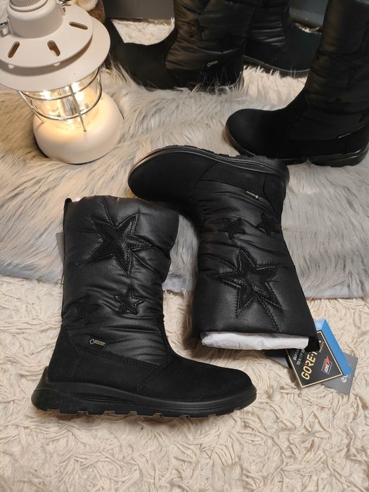 Зимові чобітки чоботи ботинки ecco для дівчинки Зимние сапоги ботинки