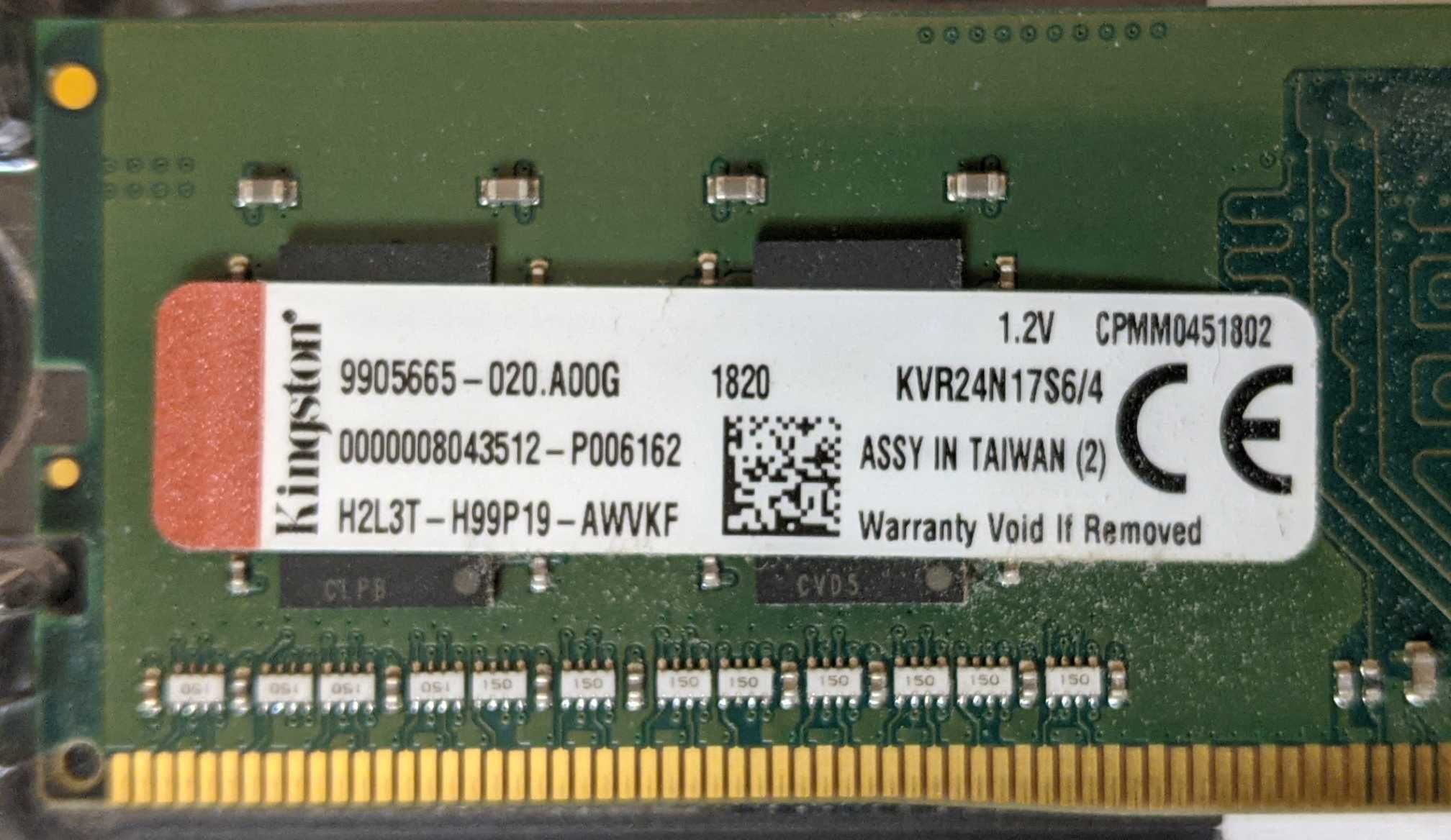 DIMM 4 GB DDR4 2400 МГц Kingston