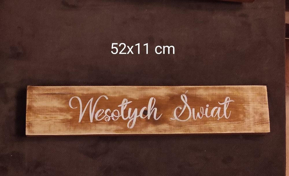 Tabliczki ,,Magia Świąt,, i ,,Wesołych Świąt,, rekwizyt foto