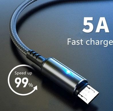 Micro USB Cable кабель зарядки 5А – для Huawei Samsung Xiaomi Android