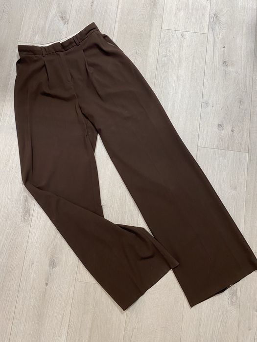 Брюки шоколадні на високий ріст