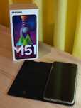 Samsung Galaxy M51 + capa + carregador original
