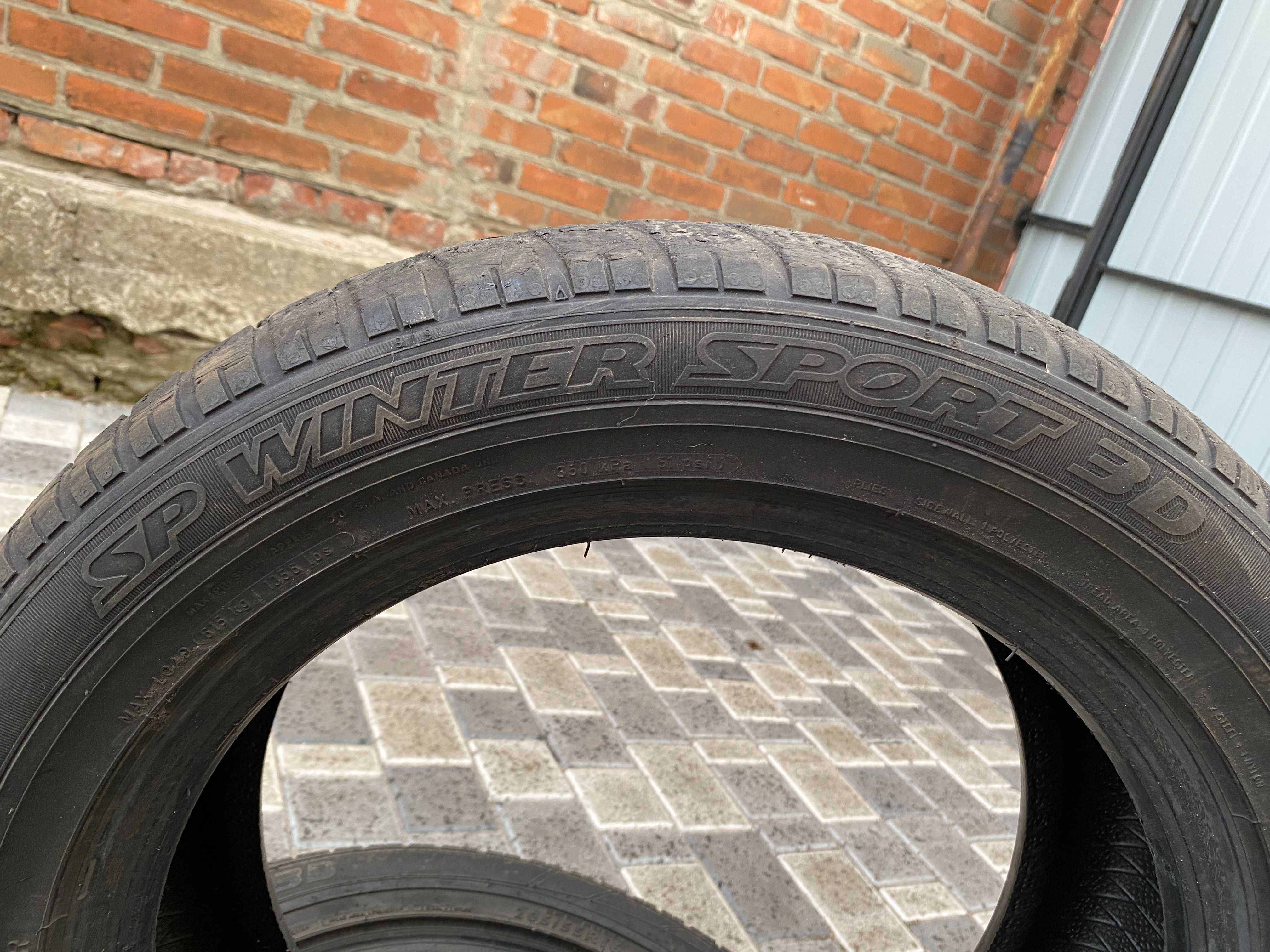 Резина 205/55 R16 Dunlop M+S SP winter sport 3d покрышки шины