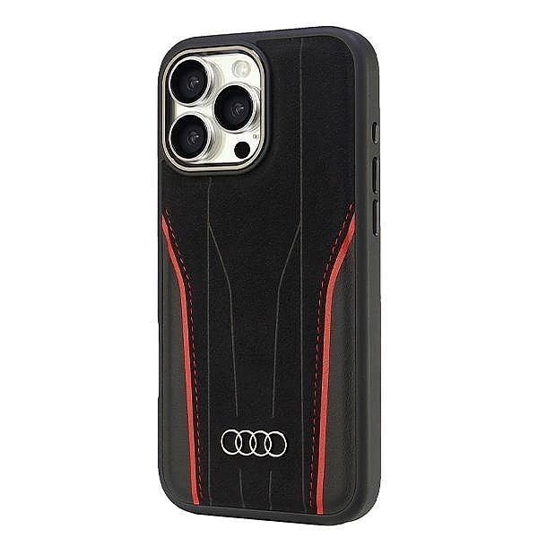 Etui Audi Genuine Leather z MagSafe na iPhone 16 Pro Max 6.9" - czarno