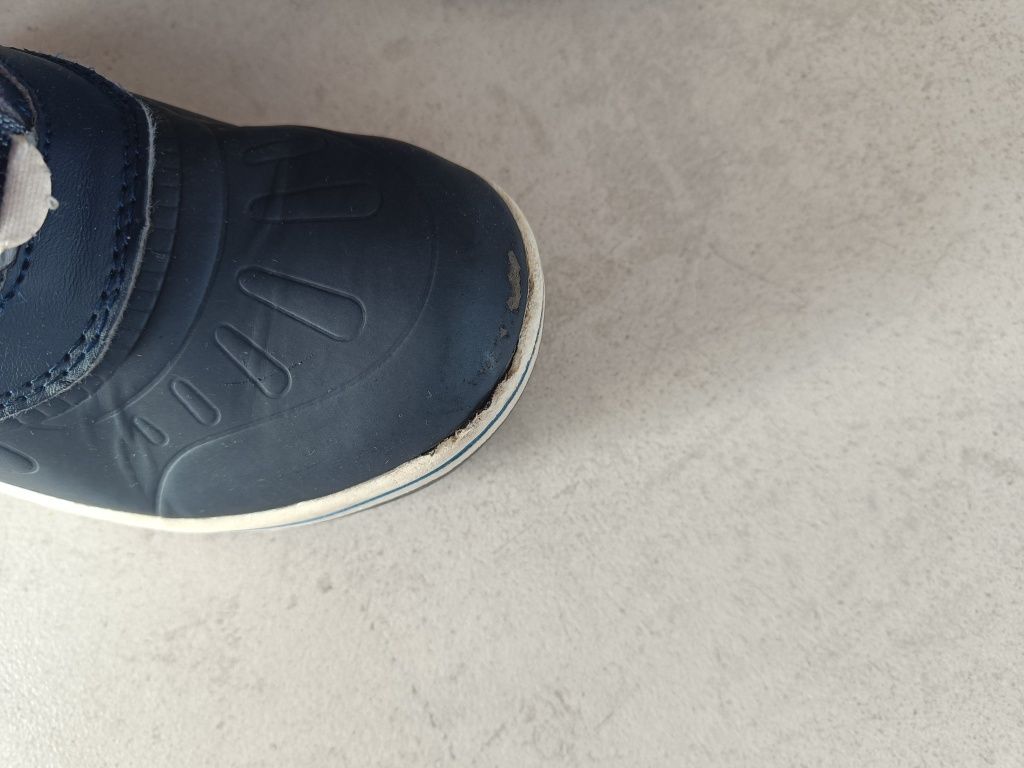 Granatowe śniegowce chłopięce, kozaki, buty zimowe, r. 31