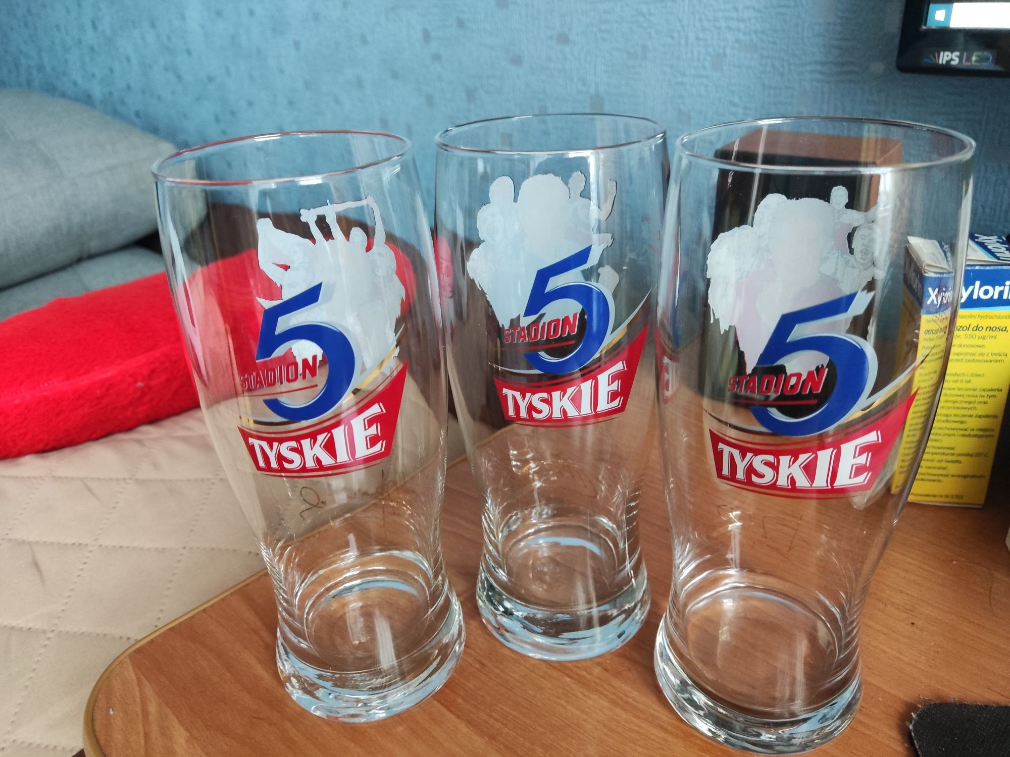 Zestaw szklanek kolekcjonerskie do piwa Tyskie