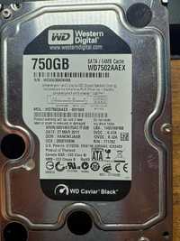 Жесткий диск  Western Digital HDD Black  3.5 750GB WD7502AAEX