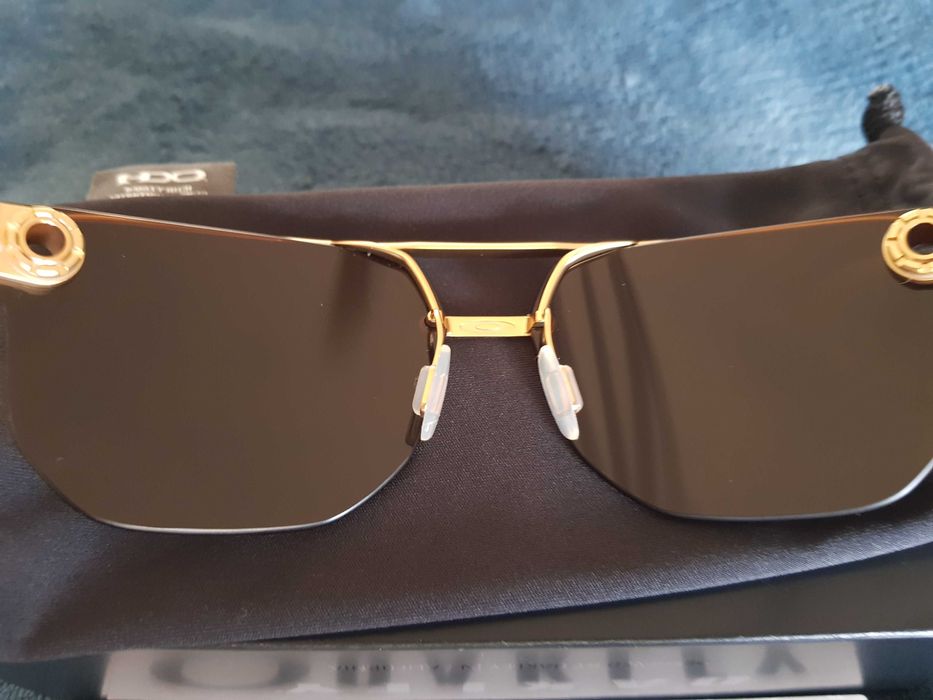 Oakley Chrystl Satin Gold/ Prizm Tungsten sunglasses óculos de sol