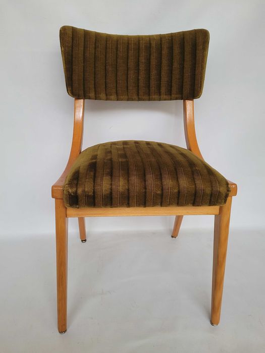 krzesło drewniane w stylu skoczek  lata 60 70 retro vintage NIEMCY