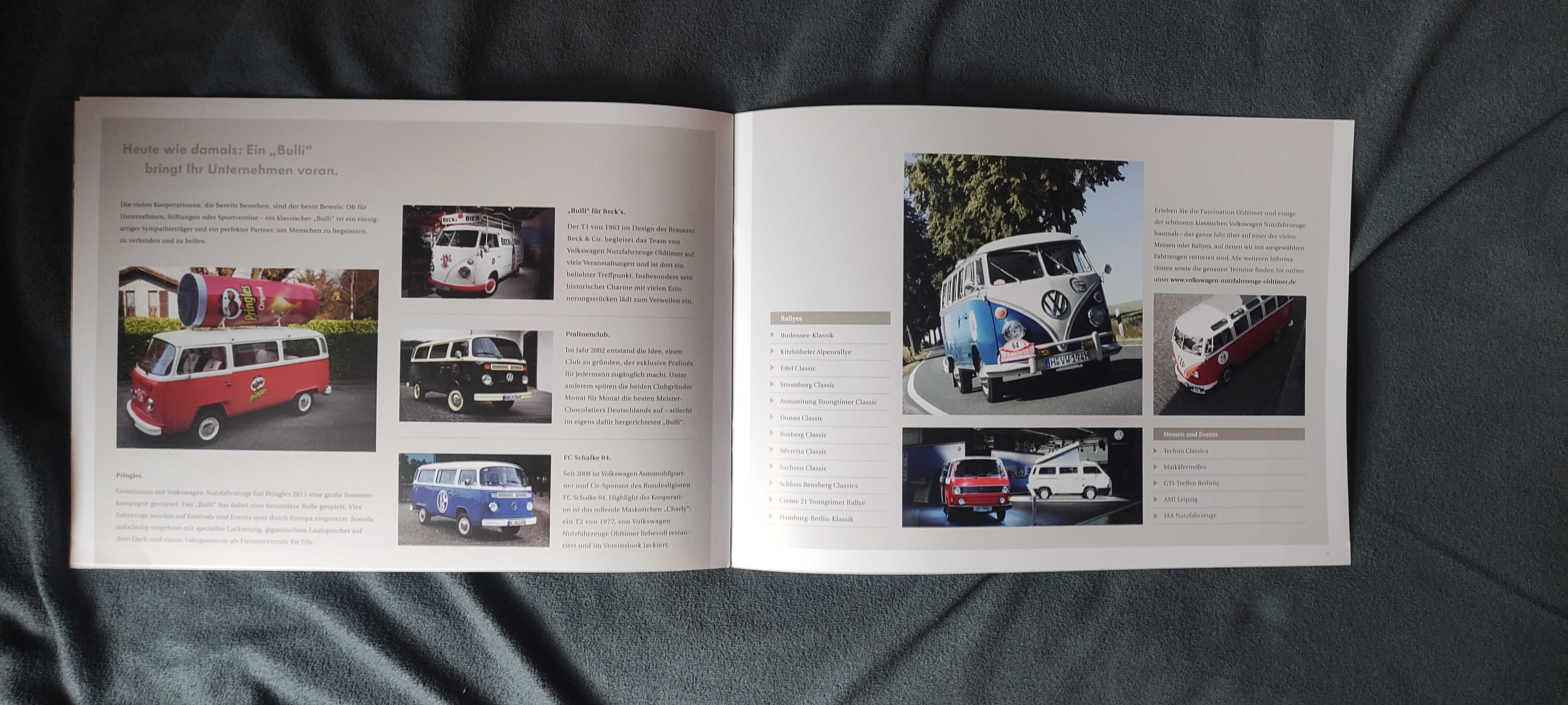 Prospekt Volkswagen Oldtimer Kamper