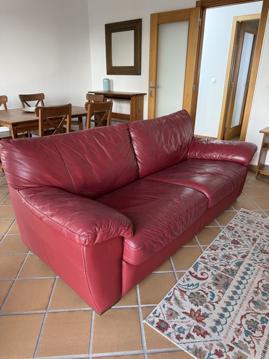 Sofa cama vermelho