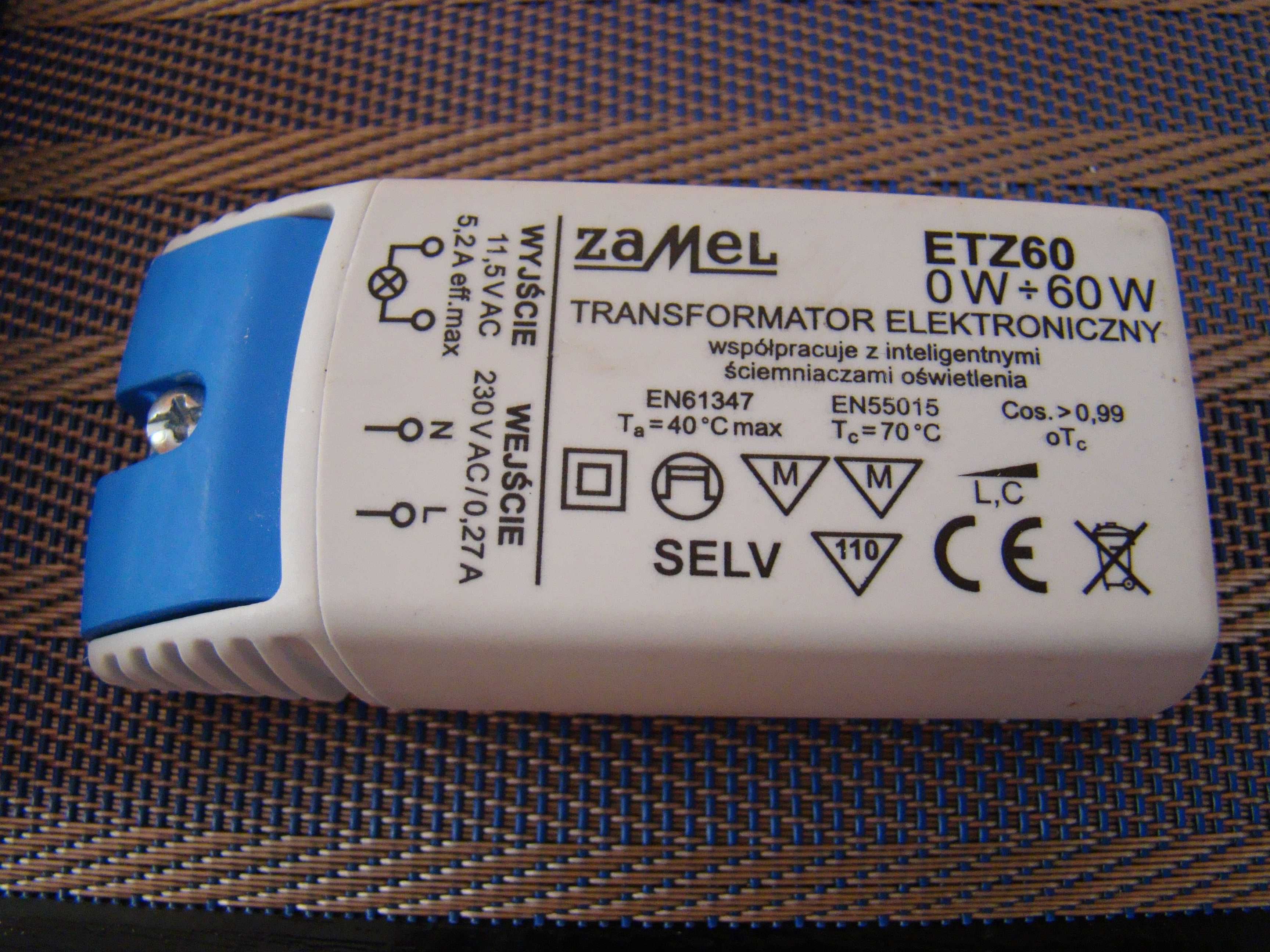 transformator elektroniczny zamel etz50