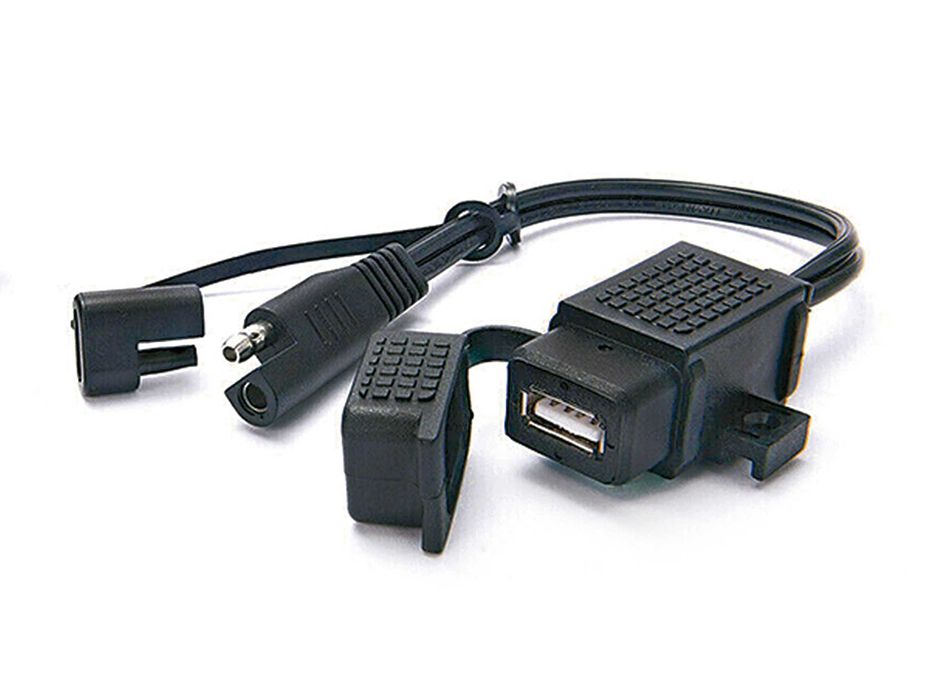 Carregador USB Universal 2.1A Motocicleta Impermeável com ficha SAE