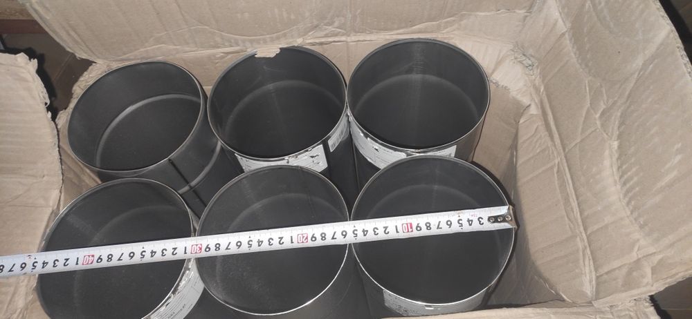 Wkłady kominowe EW-TKS|2 1m 6szt rury żaroodporne komin kwasoodporny