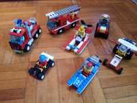 Lego town 7 zestawów auta straż Racer itp