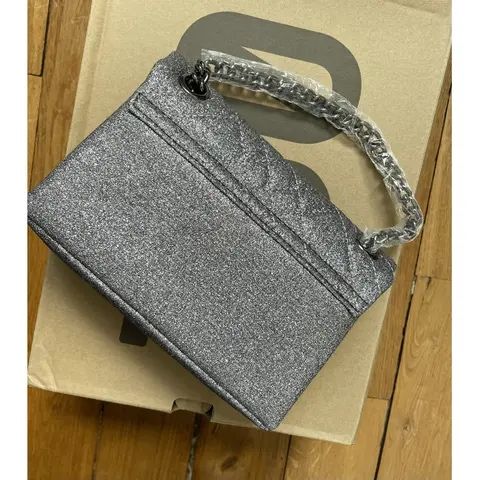 Сумка kurt geiger вечірня срібна з блискітками