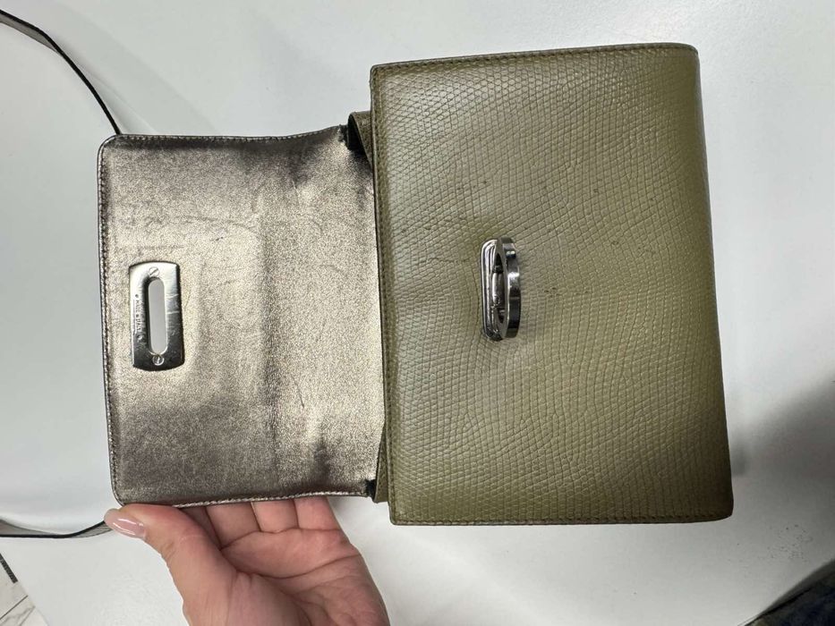 Salvatore Ferragamo crosbody mini exotic кожа