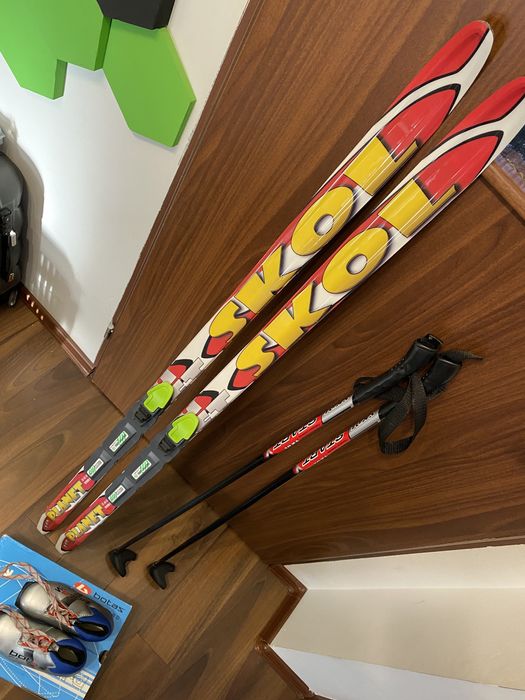 Narty biegowe komplet dla dziecka 140. SKOL