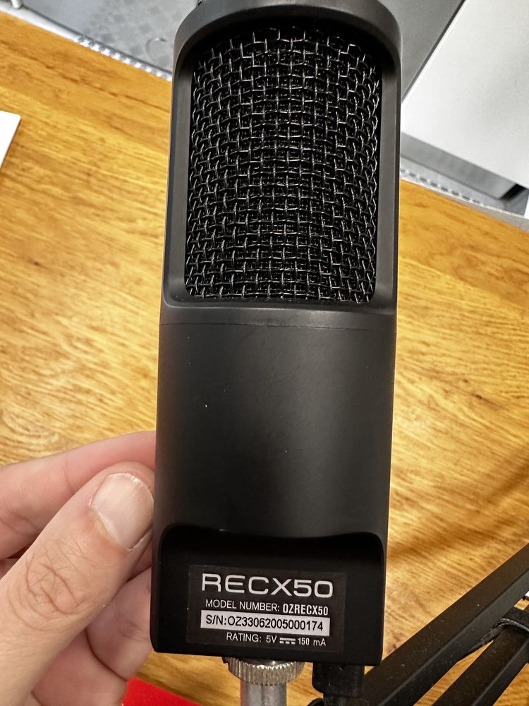 Microfone condensador Ozone Rec x50