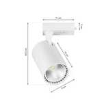 Reflektor szynowy LED 20W biały