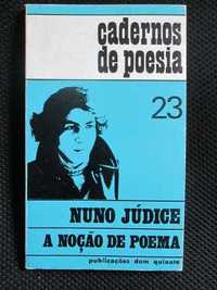 A Noção de Poema, Nuno Júdice - 1ª edição