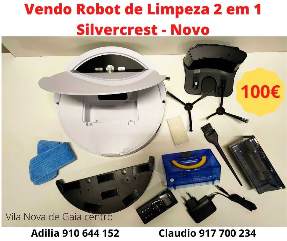 Vendo Robot de Limpeza 2 em 1 Silvercrest - Novo com garantia