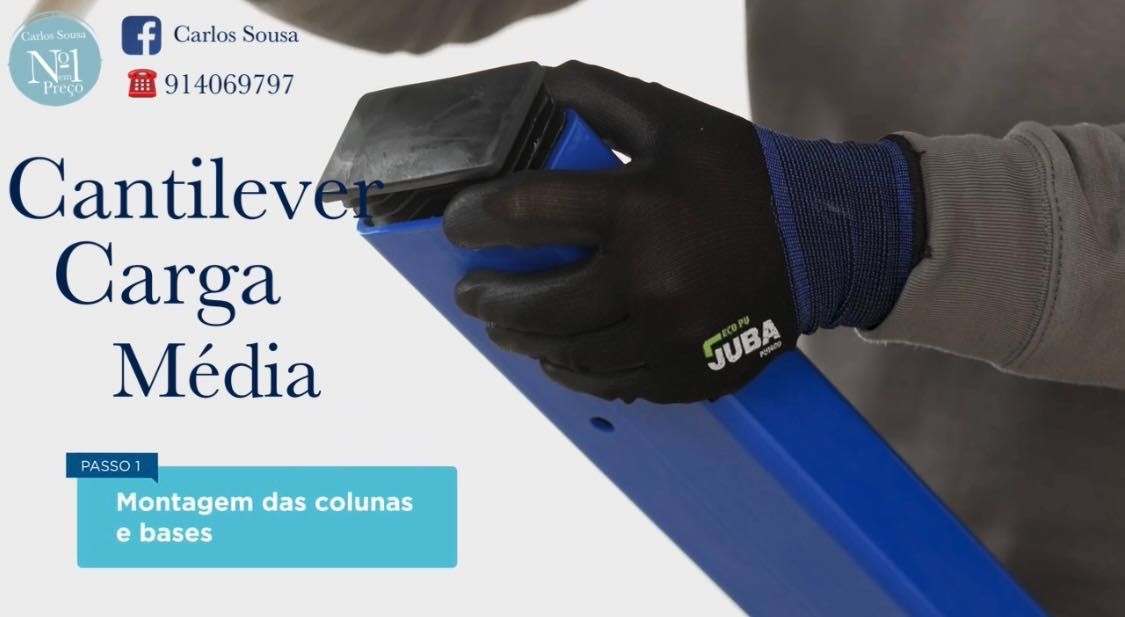 Estante Cantilever carga Ligeira e Média