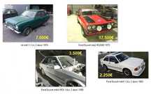 Lote de Ford Escort’s para troca ou venda