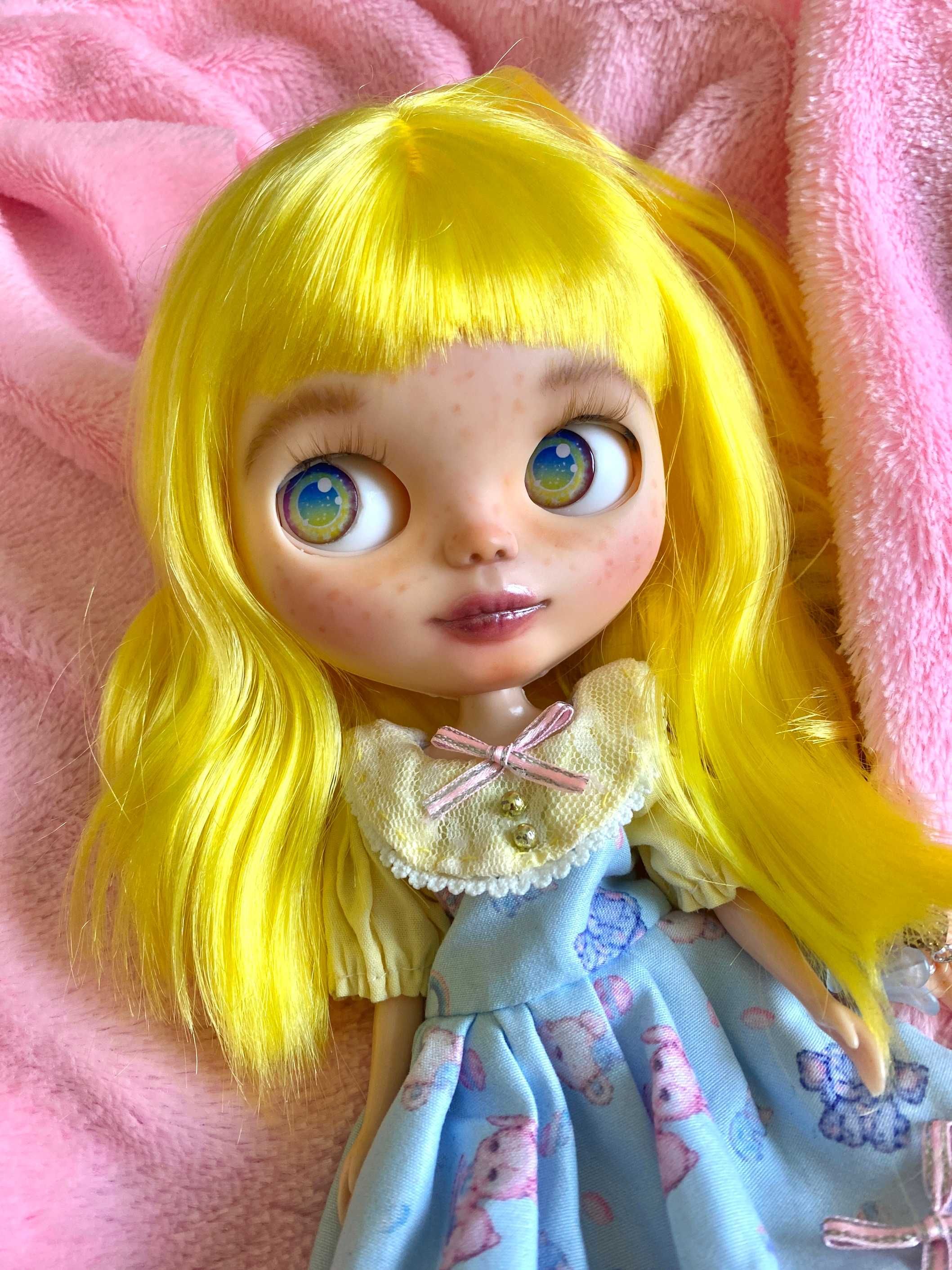 Lalka Blythe custom ooak doll kawaii repaint nowa ciałko w stylu Licca