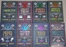 Szklany tron Sarah J. Maas Tom 1-7 + Zabójczyni Opowieści