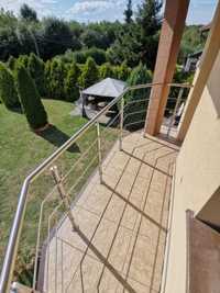 Balustrady schodowe balkonowe barierki poręcze nierdzewne nierdzewka
