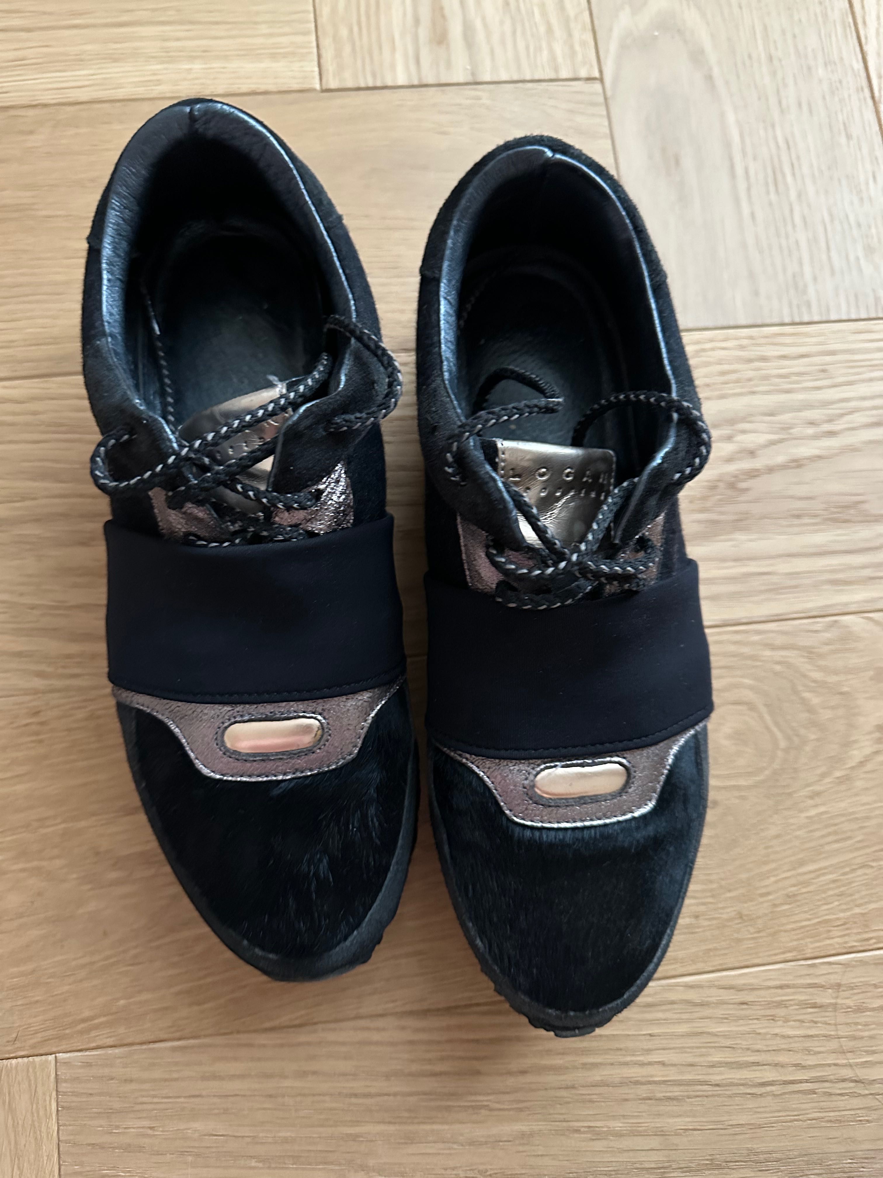 Женские черные кроссовки LOGAN, размер 38, стелька - 25.2 см.