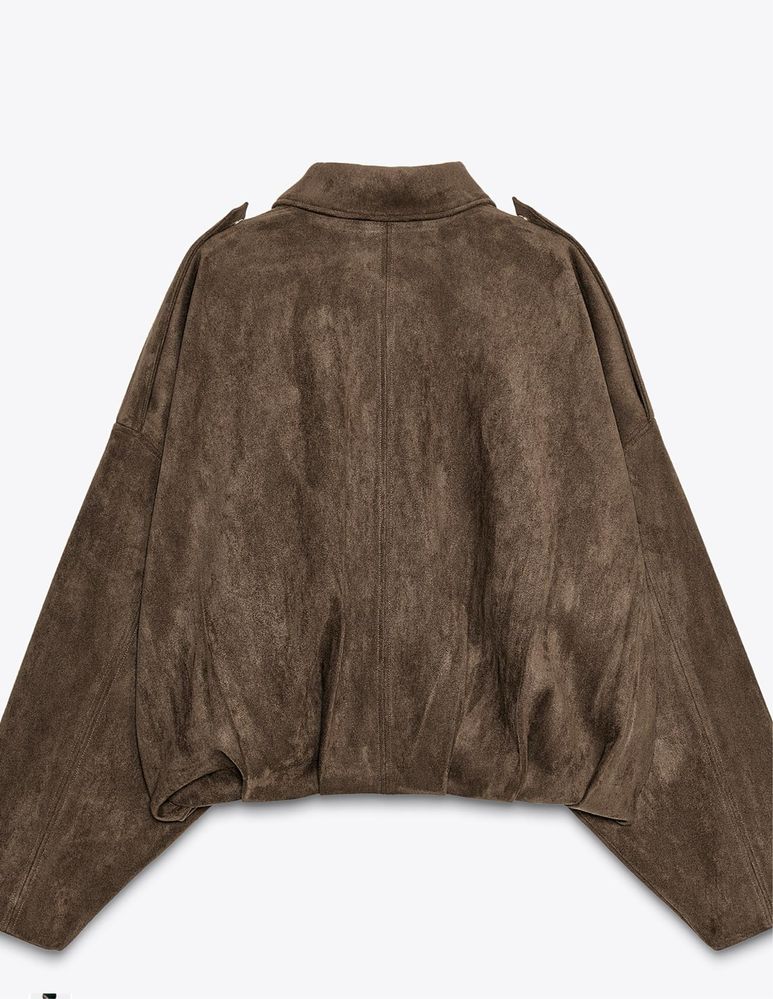Куртка бомбер під шкіру zara оригінал