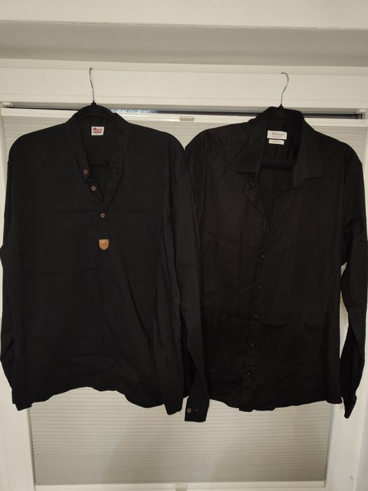 Czarne męskie koszule roz Xl