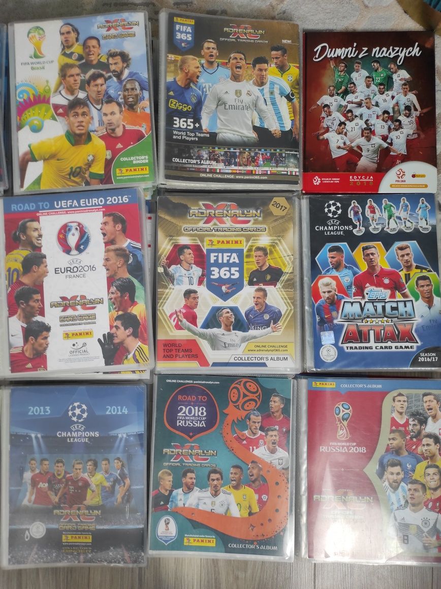 Karty panini UEFA euro championa league karty specjalne album