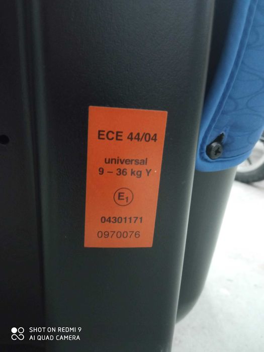 Fotelik samochodowy 9-36 kg, stan bardzo dobry