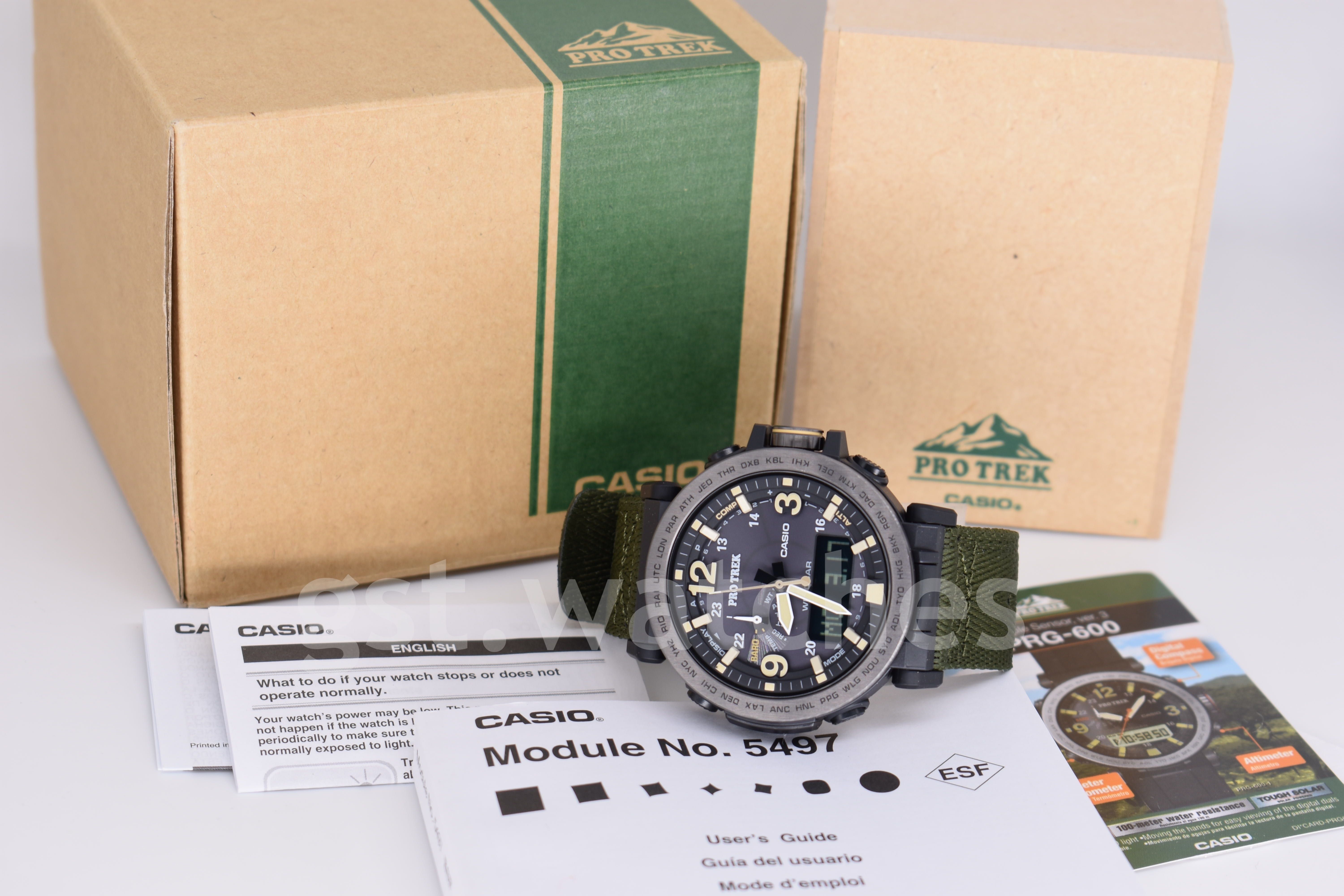 Casio Pro-Trek PRG-600YB-3E NEW ORIGINAL | Solar | Triple-Sensor