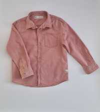 Koszula z długim rękawem dla chłopca pudrowo różowa rozmiar 116 Zara