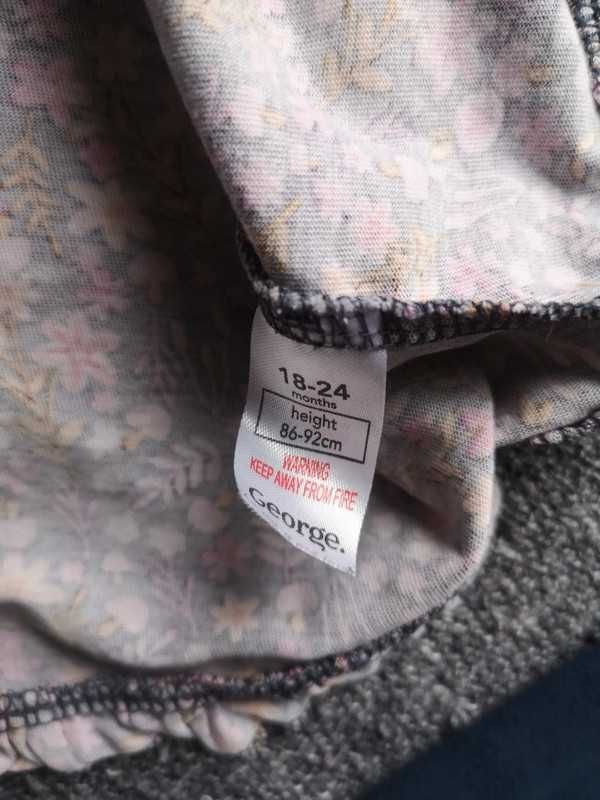 Zestaw sweter bluzka legginsy Reserved Lupilu George 86-92cm 1-2 lata