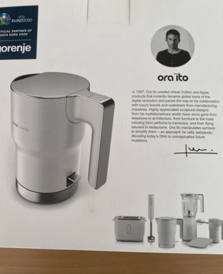 Чайник Gorenje дизайнерський ORA-Ito K15ORAW + ПОДАРУНОК