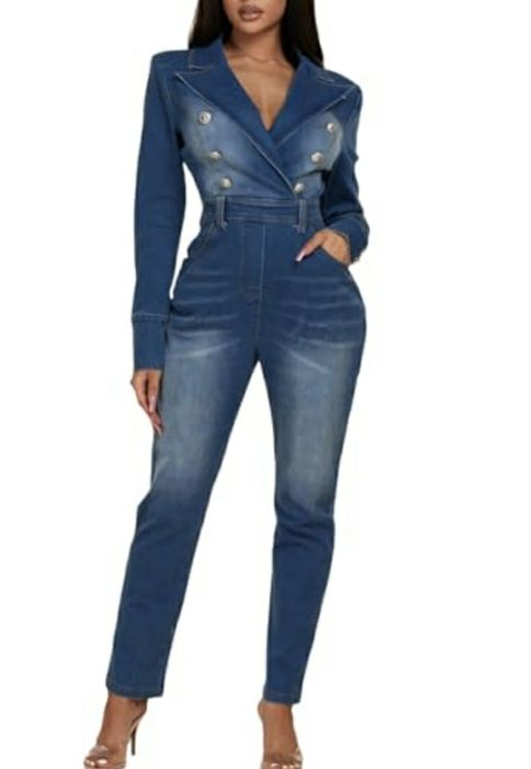 Джинсовий комбінезон розмір S-M