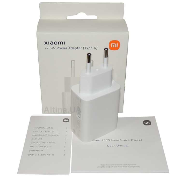 Зарядний блок XIAOMI MDY-11-EP 22.5W ORIGINAL, гарантія 6 міс