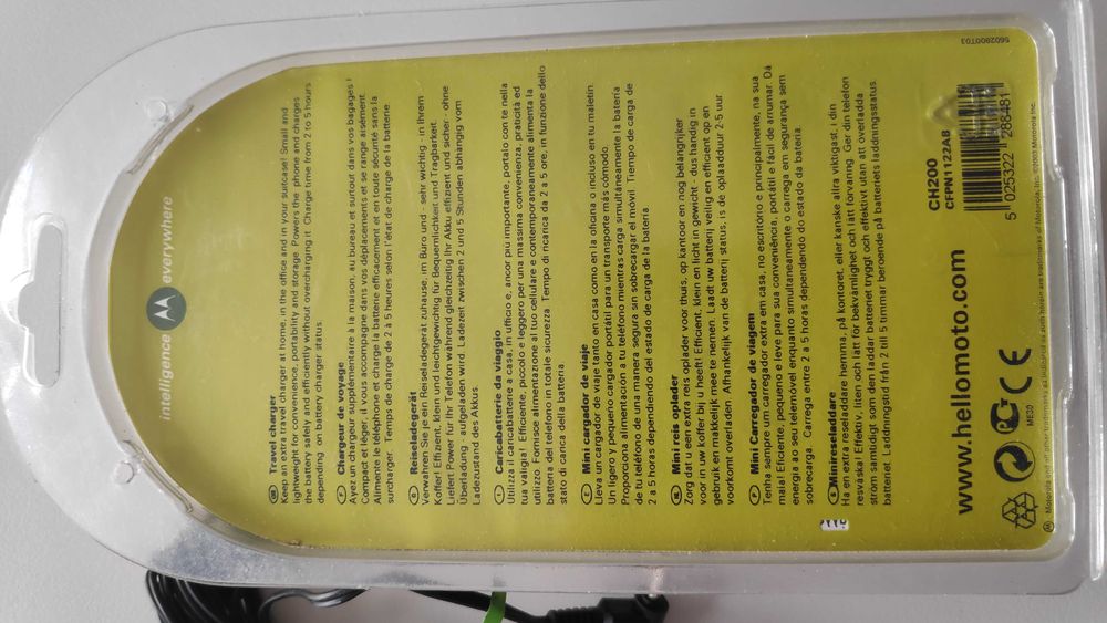 Carregador Motorola CH200 Original SPN5281A